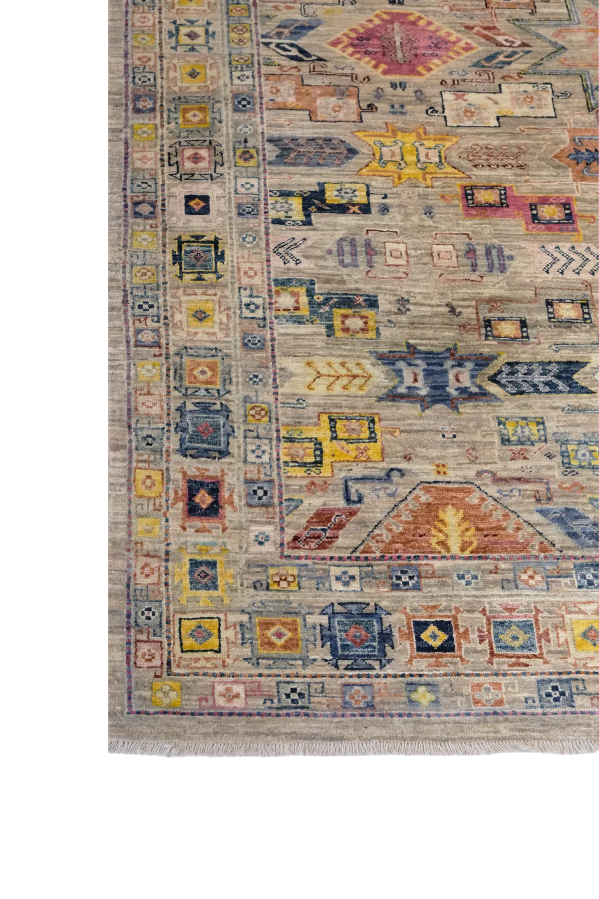 Afgan Halı  %100 Saf Yün  2.32x.1.66= 3.85m2  35x40 ilmek