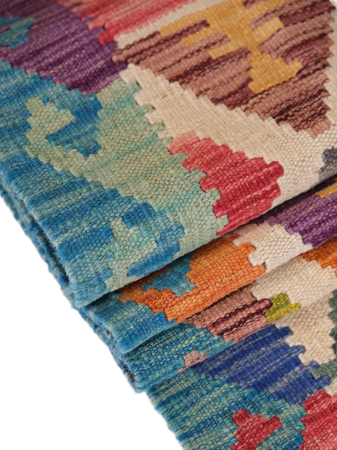 Afgan El Dokuma Maimana Kilim   %100 Saf Yün   2.91x0.80=2.32m2