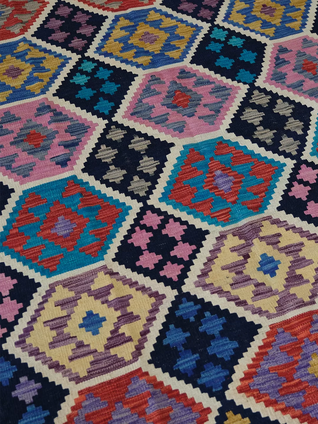 Afgan El Dokuma Maimana Kilim   %100 Saf Yün   1.77x1.30=2.30m2