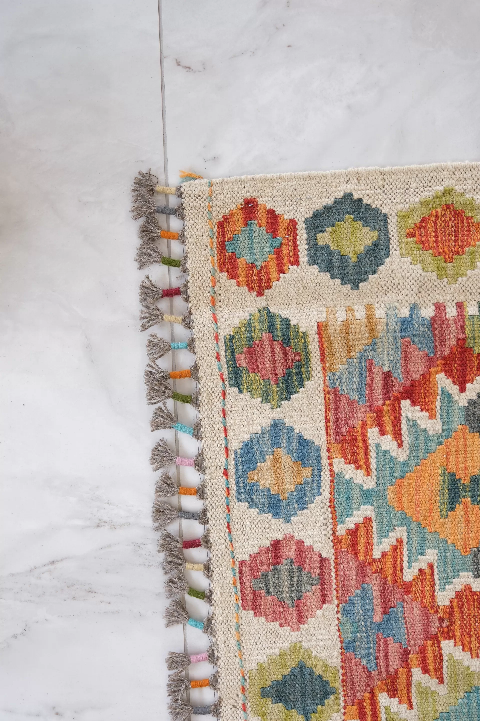 Afgan El Dokuma Kilim   %100 Saf Yün   1.87x0.79=1.47m2