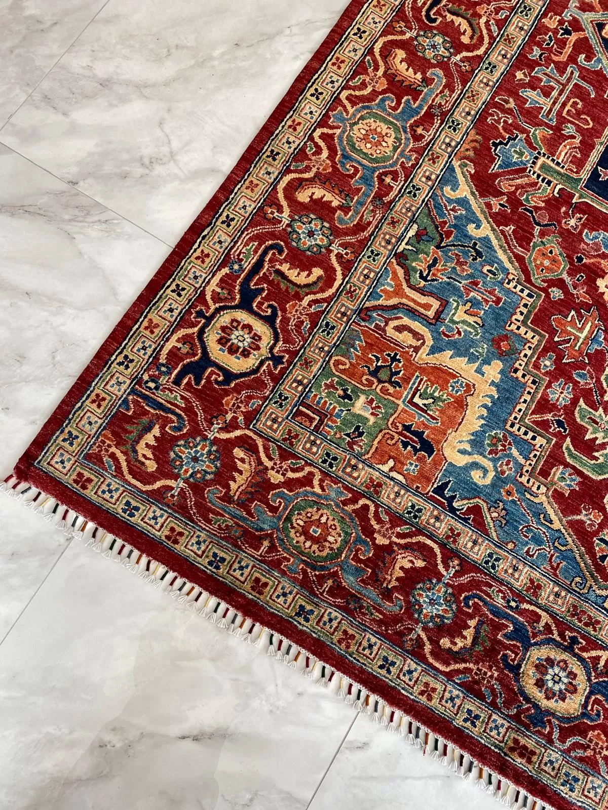 Afgan El Dokuma Hariz Halı       2.99x2.08=6.21m2       %100 Saf Yün   35x40 ilmek