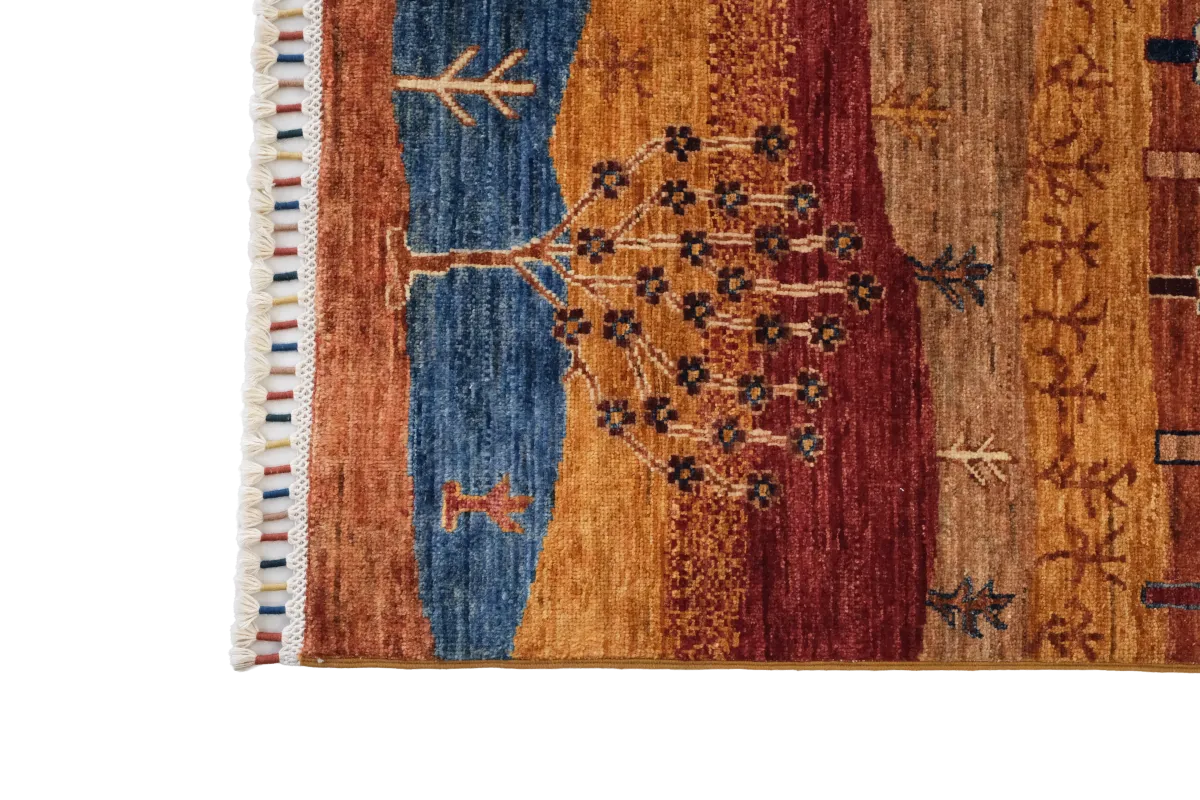 Afgan Halı  %100 Saf Yün  2.10x.1.50= 3.15m2  35x40 ilmek