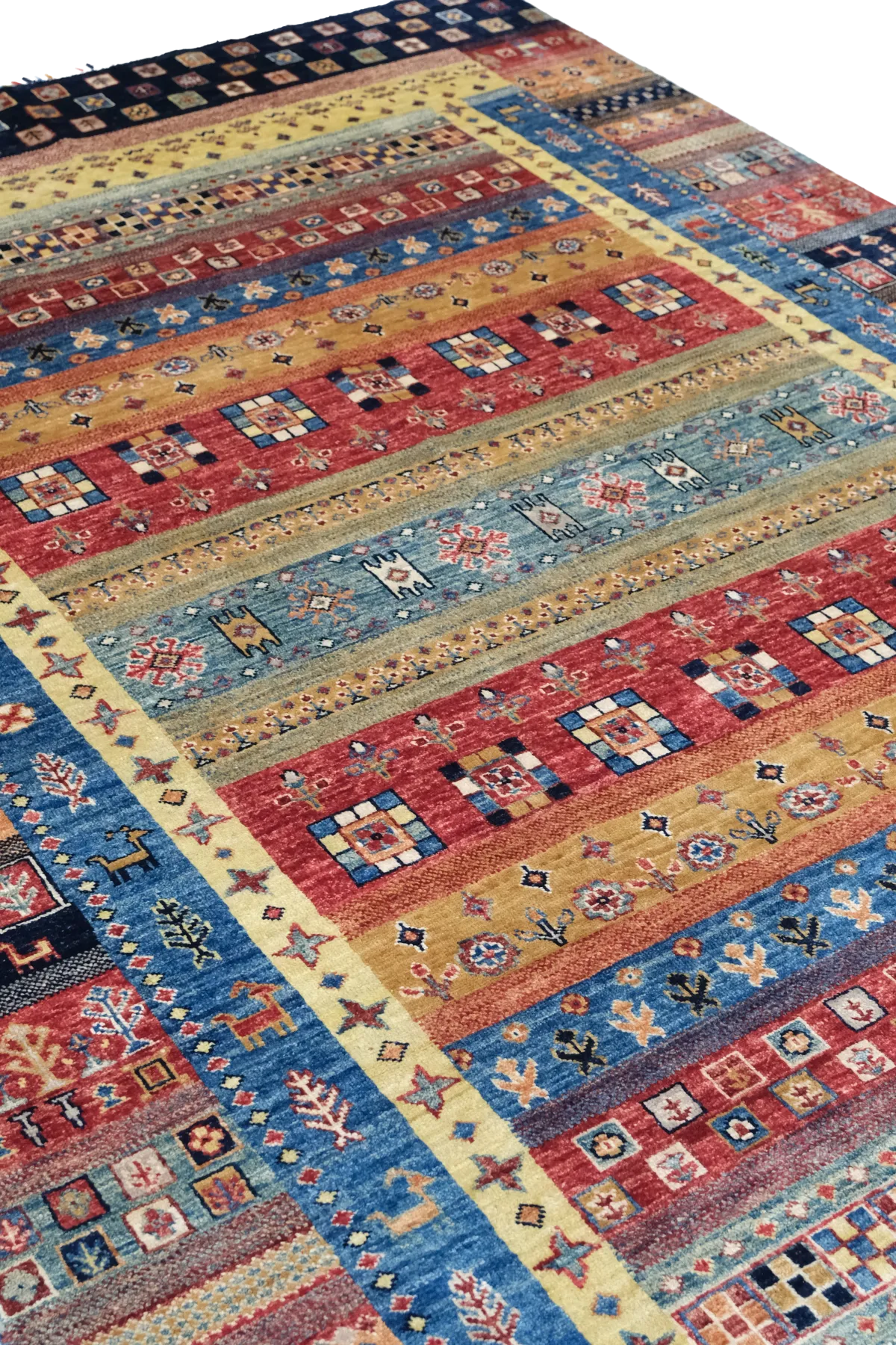 Afgan Halı  %100 Saf Yün  1.85x.1.27= 2.30m2  35x40 ilmek